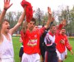 Imagine de arhivă dintr-o perioadă glorioasă a echipei din "Ștefan cel Mare": Lupescu, celebrând o victorie alături de Daniel Florea, Adrian Mihalcea, Mutu și Contra