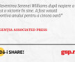 Revenirea Serenei Williams după naștere a fost o victorie în sine. A fost votată sportiva anului pentru a cincea oară