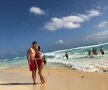 Sergiu și Andreea Hanca bucurându-se de momentele în doi din Cancun