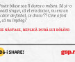 Poate băuse sau îl durea o măsea. Să şi-o scoată singur, că el era doctor, nu era un jucător de fotbal, ce dracu'?! Cine a fost el, că nu înţeleg?