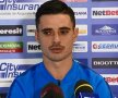 Adrian Stoian a susținut azi prima conferință de presă în tricoul FCSB-ului // Sursă: Facebook TV Telekom Sport