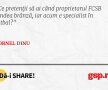 Ce pretenții să ai când proprietarul FCSB vindea brânză, iar acum e specialist în fotbal?