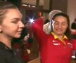 Jucătoarele României au petrecut după victoria cu Cehia // FOTO: Captură ProTV