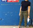 FOTO Gafă la Sky » Cine e sexy-jurnalista care a devenit persona non grata pe Allianz Arena