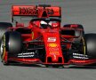 ROȘU ȘI NEGRU. Echipele de Formula 1 au început de câteva zile să-și testeze noile monoposturi înaintea sezonului. Pe circuitul din Catalonia, Ferrariul lui Sebastian Vettel a atras privirile grație noului look în roșu și negru, care aduce aminte de monoposturile Căluțului cabrat din anii '80. foto: reuters