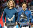 Roger Federer a câștigat finala cu Stefanos Tsistipas de la Dubai și a câștigat al 100-lea trofeu al carierei // FOTO: Reuters