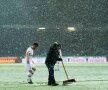 Ninsoare abundentă la meciul Hannover - Bayer Leverkusen // FOTO: Guliver/Getty Images