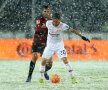 Ninsoare abundentă la meciul Hannover - Bayer Leverkusen // FOTO: Guliver/Getty Images