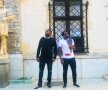 Parfait Mandanda și Simon Zenke s-au relaxat duminică la Castelul Peleș // Sursă foto: Instagram 