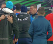 Nervi și îmbrânceli la Botoșani după finalul meciului. Captură TV Telekom Sport