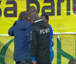 Nervi și îmbrânceli la Botoșani după finalul meciului. Captură TV Telekom Sport