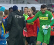 Nervi și îmbrânceli la Botoșani după finalul meciului. Captură TV Telekom Sport