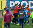 Nervi și îmbrânceli la Botoșani după finalul meciului. Captură TV Telekom Sport