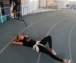 
Mihaela Buzărnescu în sala de atletism din complexul Lia Manoliu