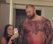 Hafþór Júlíus Björnsson, „ The Mountain” din Game of Thrones, alături de alături de soția lui, superba Kelsey Morgan Henson