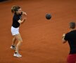 Simona Halep la antrenamentul de azi FOTO: Raed Krishan