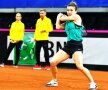 Simona Halep, la ultimul antrenament de dinainte de meci // FOTO: Raed Krishan