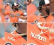 BUNĂ, MAMĂ! Miguel Castro, jucătorul celor de la Baltimore Orioles, a apărut pe teren cu un lanț la gât care avea un mesaj special pentru mama sa.