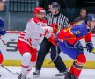 România a învins Polonia și e la două meciuri distanță de promovarea în Grupa A a Diviziei 1 Foto: IIHF