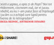 Există a șaptea, a opta zi de Paști? Noi tot sărbătoream, ciocneam ouă, iar ei jucau. Probabil, eu nu i-am putut face să înțeleagă că jucăm cu o echipă care luptă pentru salvarea de la retrogradare