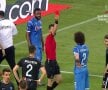 Gestul golănesc al lui Tiago Ferreira nu a rămas nesancționat de arbitrul partidei // Captură TV Telekom Sport