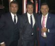 Îmbrăcat la patru ace, alături de finul Adrian Mutu și de fostul fotbalist de la Barcelona, Real Madrid și Inter Milano, Luis Figo