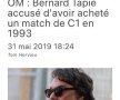 Acuzațiile lui Dinu la adresa lui Crăciunescu și Bernard Tapie au aprins Europa! Presa vuiește: „Corupție în Liga Campionilor!”