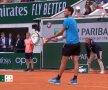 Ion Țiriac, în timpul meciului Novak Djokovic - Dominic Thiem // FOTO: Captură Eurosport