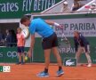 Ion Țiriac, în timpul meciului Novak Djokovic - Dominic Thiem // FOTO: Captură Eurosport