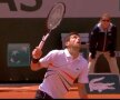 Novak Djokovic, surprins de traiectoria luată de minge // Captură