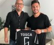 Marinescu și Toșca la prezentarea fundașului la PAOK, unde l-a împrumutat Betis
