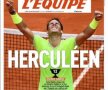 FOTO + VIDEO Rafael Nadal, elogiat de marile publicații după triumful de la Roland Garros » Ce au scris L'Equipe, Marca sau Mundo Deportivo:  „Herculeean, infinit, cel mai bun din istorie”