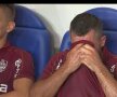 Emmanuel Culio a plâns în hohote după meciul cu Viitorul, pierdut cu 0-1 // Captură TV Telekom Sport