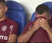 Emmanuel Culio a plâns în hohote după meciul cu Viitorul, pierdut cu 0-1 // Captură TV Telekom Sport