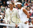 El Clasico al tenisului, un nou episod! Federer și Nadal joacă la Wimbledon după 11 ani. În imagine, înainte de finala din 2008, câștigată de spaniol și considerată de specialiști „cel mai bun meci al tuturor timpurilor”.