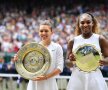 Simona Halep a cucerit trofeul de la Wimbledon, după ce a învins-o pe Serena Williams