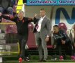 Dan Petrescu, criză de nervi în CFR Cluj - Astana // FOTO: Captură Look Plus