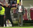 Dan Petrescu, criză de nervi în CFR Cluj - Astana // FOTO: Captură Look Plus