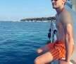 David Goffin pare gata să se arunce în apă de pe yacht pentru o bălăceală
