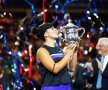 She The North! Cu sloganul adaptat de la echipa de baschet Toronto Raptors a fost sărbătorită în tribune și pe rețelele de socializare Bianca Andreescu, după ce a uimit pe toată lumea și a câștigat US Open în finala cu Serena Williams, 6-3, 7-5