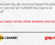 Îmi pare rău, dă-mi tricoul înapoi! Nu știam că n-am voie să-l schimb! Nea Gigi nu ne lasă