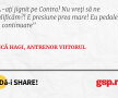 L-ați jignit pe Contra! Nu vreți să ne calificăm?! E presiune prea mare! Eu pedalez în continuare