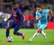 Dembele vs Nicolae Stanciu într-una dintre cele mai mari surprize ale etapei de Liga Campionilor, 0-0 între Barcelona și Slavia Praga pe Camp Nou, foto: Gulliver/gettyimages