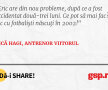 Eric are din nou probleme, după ce a fost accidentat două-trei luni. Ce pot să mai fac? Joc cu fotbalişti născuţi în 2002!