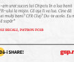 I-am urat succes lui Chipciu în a lua banii CFR-ului la mișto. Că așa îi va lua. Cine dă mai mulți bani? CFR Cluj? Du-te acolo. Eu nu mă supăr