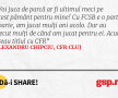 Voi juca de parcă ar fi ultimul meci pe acest pământ pentru mine! Cu FCSB e o partidă aparte, am jucat mulți ani acolo. Dar au trecut mulți de când am jucat pentru ei. Acum vreau titlul cu CFR