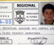 Așa arată primul permis de fotbalist al lui Cristiano Ronaldo, în sezonul 1994-1995. Între timp, portughezul a bifat record după record în fotbalul mondial, FOTO: Neil Munns