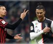 Cristiano Ronaldo a adoptat de ceva vreme un look marcă înregistrată Zlatan Ibrahimovic. Joi seară, cei doi s-au înfruntat în semifinalele Cupei Italiei, AC Milan - Juventus 1-1 (foto: Guliver/Getty Images)