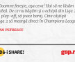 Doamne ferește, așa ceva! Hai să ne lăsăm de fotbal. De ce nu băgăm și o echipă din Liga 2 în play-off, să joace baraj. Cine câștigă Liga 2 să meargă direct în Champions League