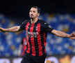 APPLAUSI PER IBRA! Zlatan Ibrahimovic a fost autorul unei „doppiette” pe San Paolo, cu Napoli, la peste 39 de ani. E primul cu 10 goluri în Top 5 campionate Europa! FOTO: Guliver/Getty Images